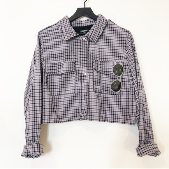 wild fable Tops - Wild Fable Cropped Plaid Clueless Jacket